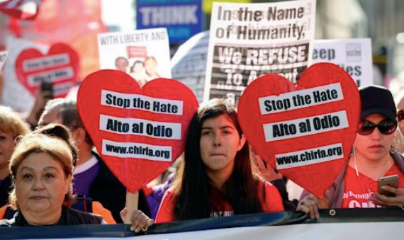 Stop the Hate activists
