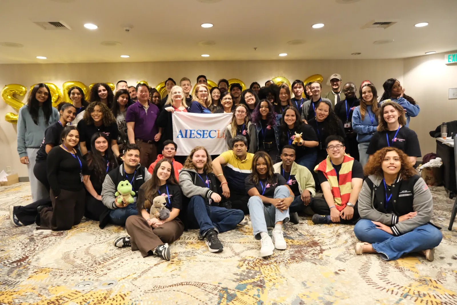 AIESEC US members marking 70 years, 2026